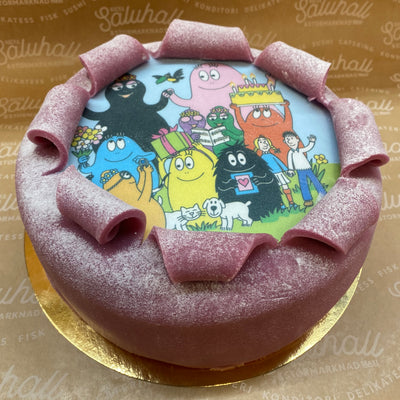 Oblat tårta Barbapappa