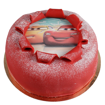 Oblat tårta Blixten McQueen
