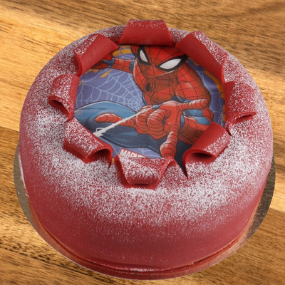 Oblat tårta Spiderman