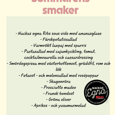 Sommarens smaker