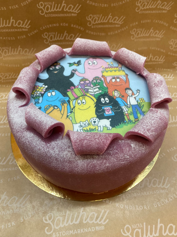 Oblat tårta Barbapappa
