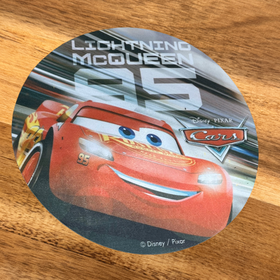 Oblat tårta Blixten McQueen