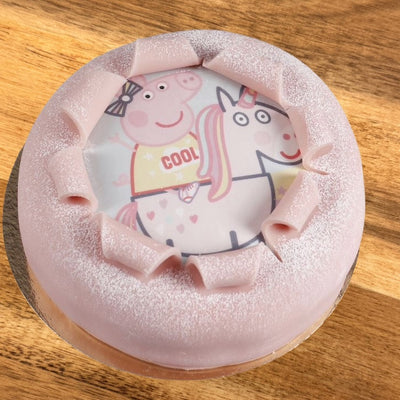 Oblat tårta Greta Gris