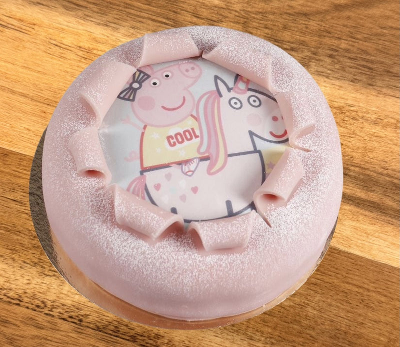 Oblat tårta Greta Gris