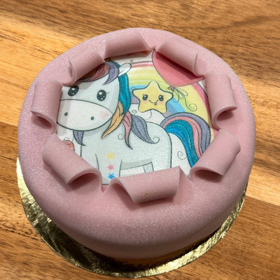 Oblat tårta Enhörning