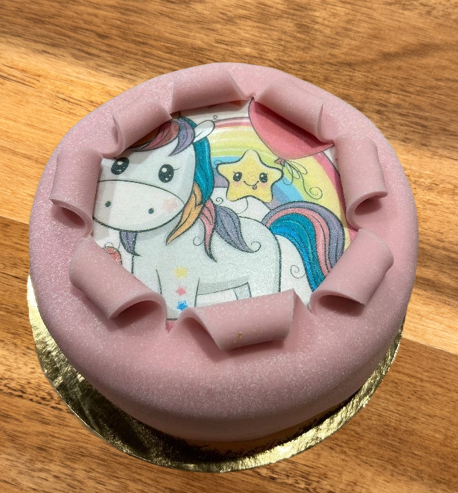 Oblat tårta Enhörning