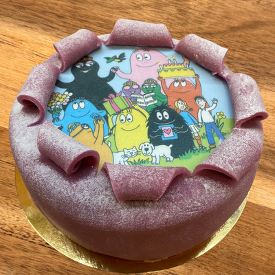 Oblat tårta Barbapappa