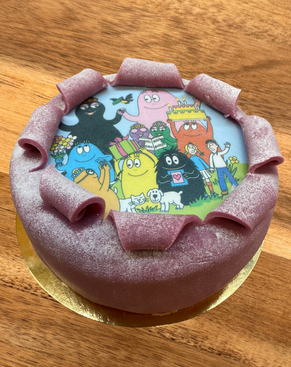 Oblat tårta Barbapappa