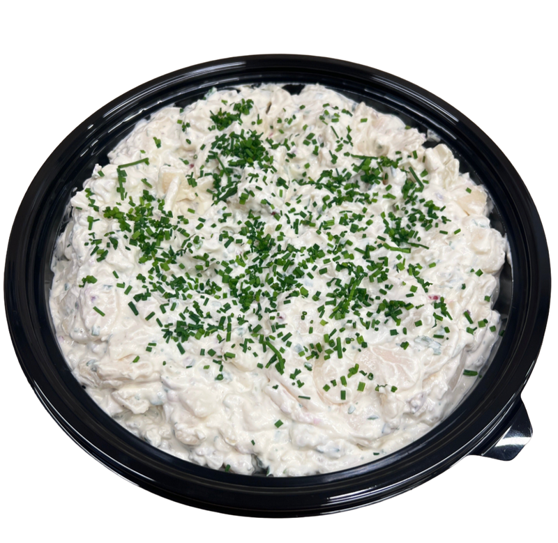 Krämig potatissallad med gräslök