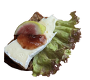 Kanapé med brieost och fikonmarmelad
