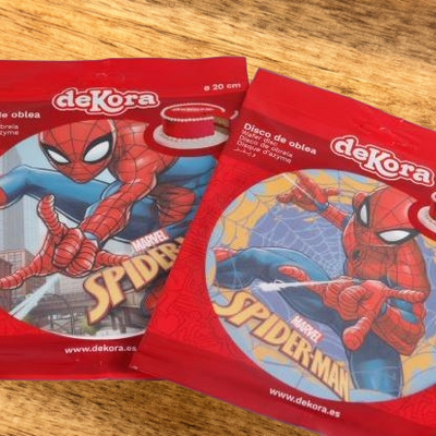 Oblat tårta Spiderman